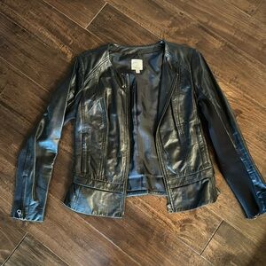 Halogen Leather Jacket